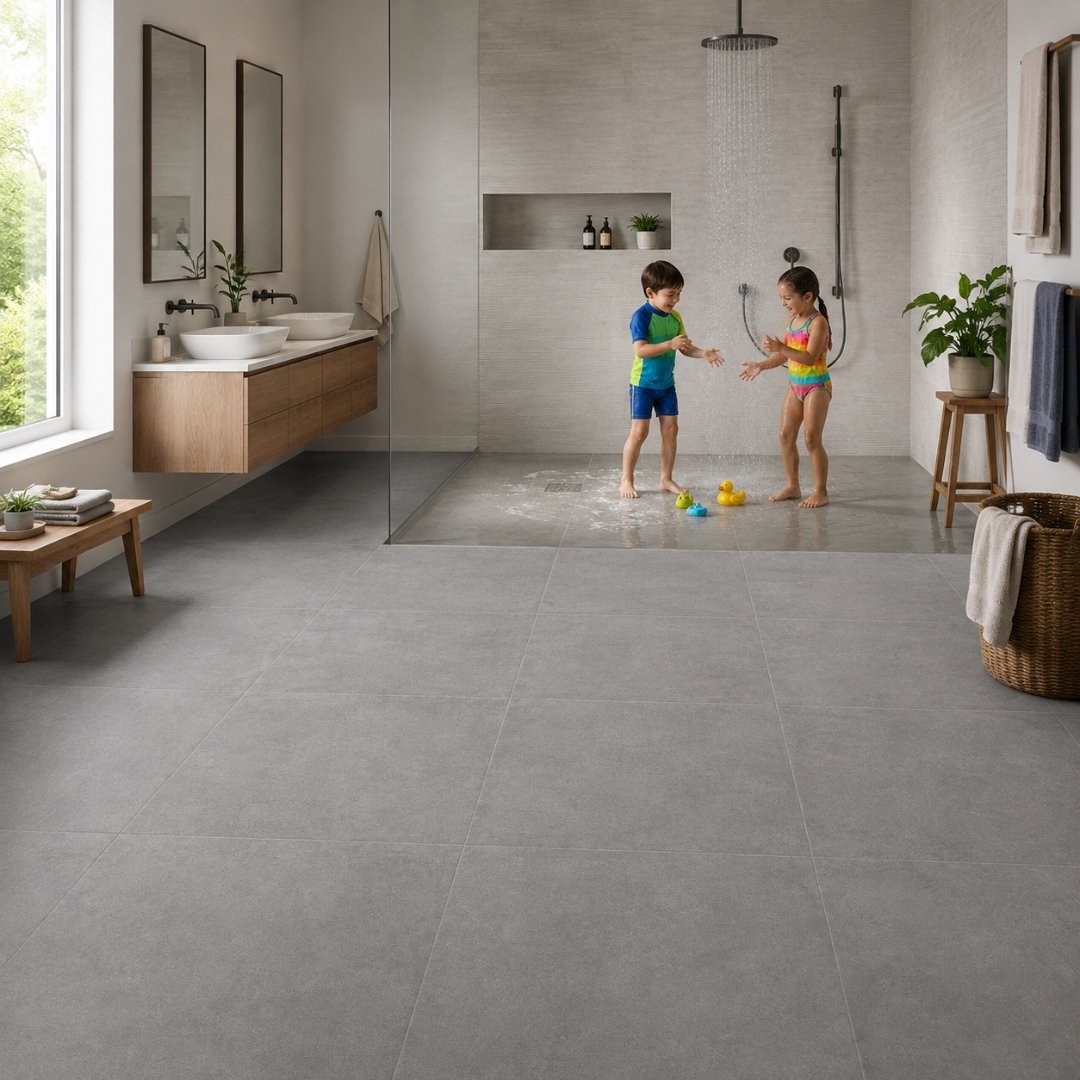 AL 1513 Plain and texture Bathroom Tiles - My Home Studio